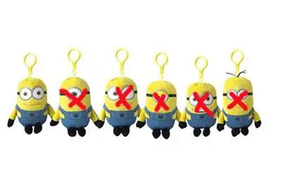 despicable me 2 minions 13cm clip mark
