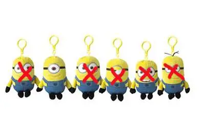 despicable me 2 minions 13cm clip stuart