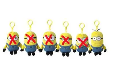 despicable me 2 minions 13cm clip tim