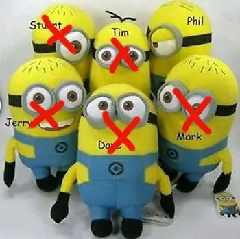 despicable me 2 minions 15cm phil plush