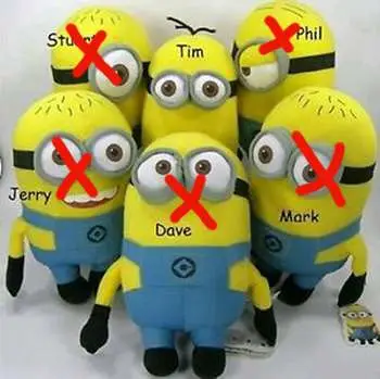 despicable me 2 minions 15cm tim plush