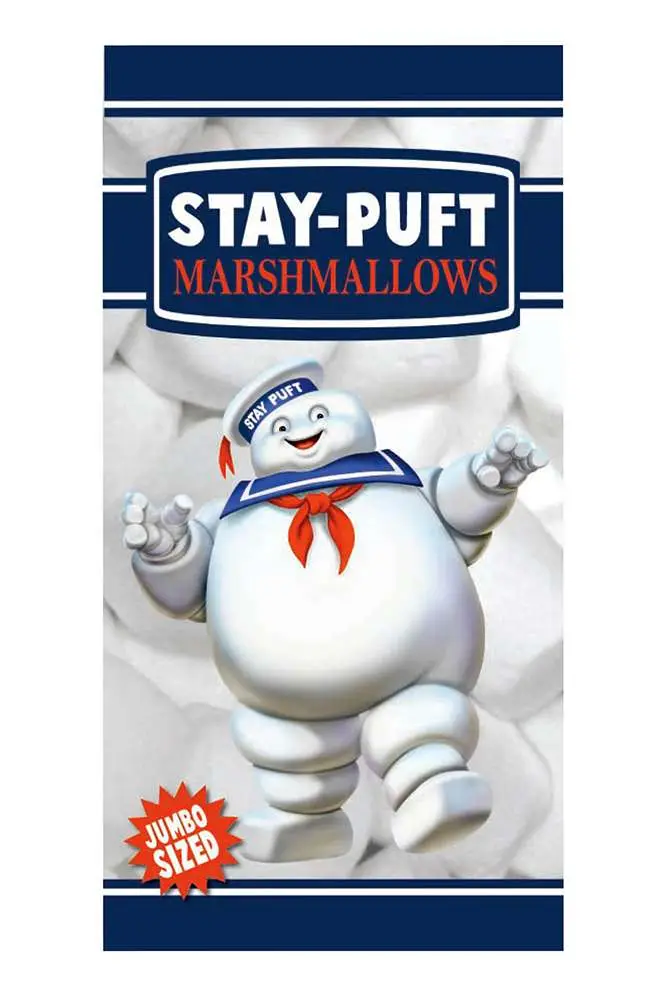 ghostbusters stay puft beach bath towel