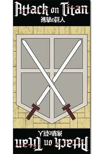 attack on titan cadet corp towel