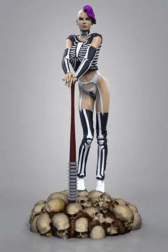 trick or treat hot chicks skelly 1/4 st