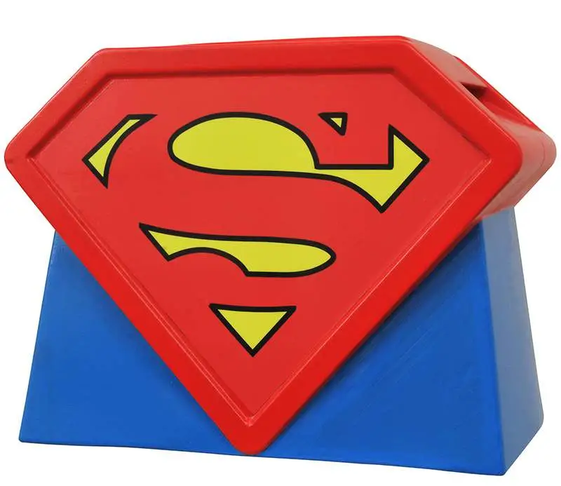 superman anim logo cookie jar