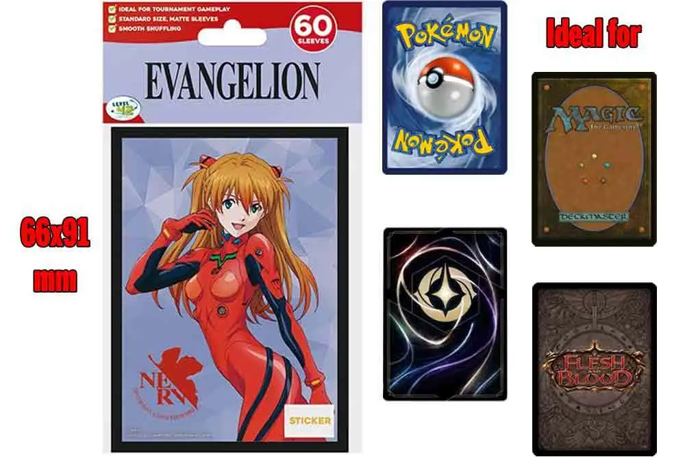 neon genesis evangelion protective sleeves asuka
