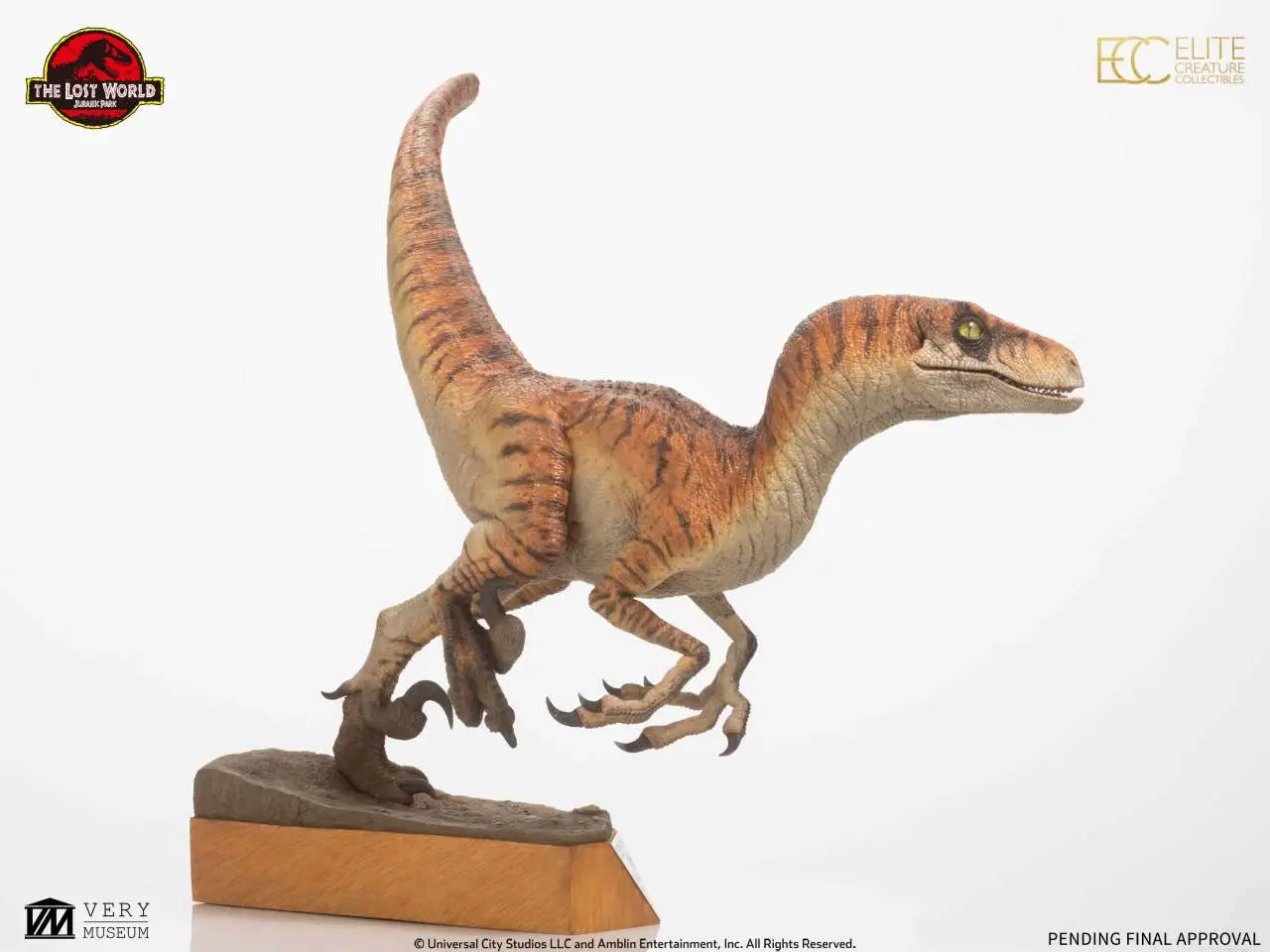 jurassic park the lost world male velociraptor maquette
