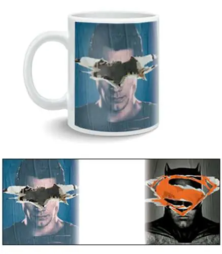 batman v superman poster mug