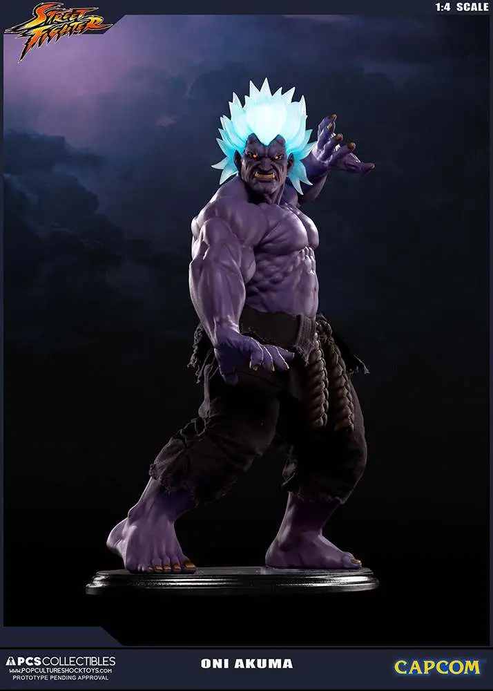street fighter oni akuma 1/4 statue