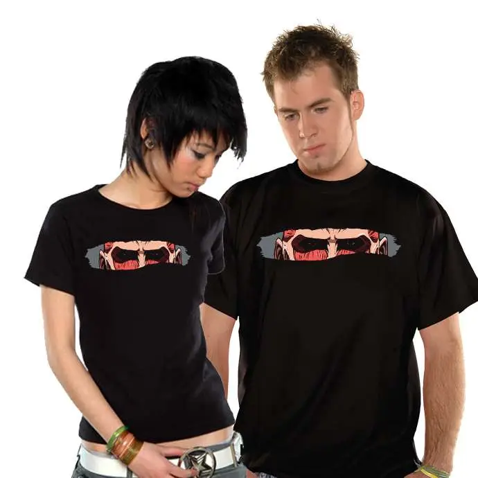 t/s aot titan eyes  slim fit girl - s