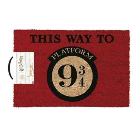 harry potter this way to platform 9 3/4 doormat