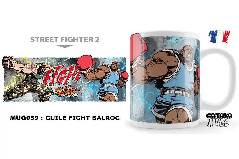 street fighter guile fight balrog mug