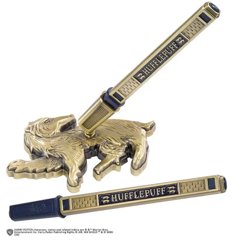 hp hufflepuff house pen w/t desk stand