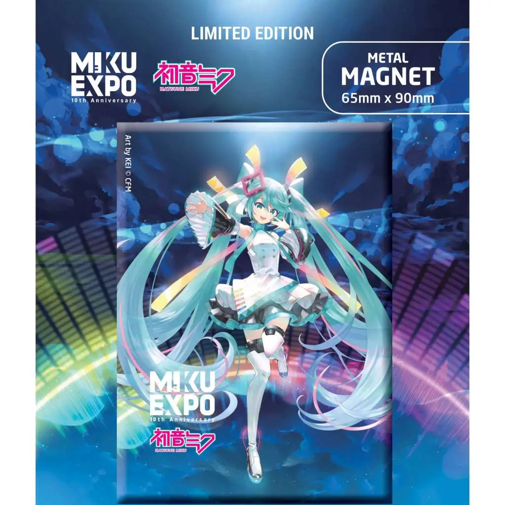 hatsune miku miku expo 10th ann art by kei ver ltd fridge magnet