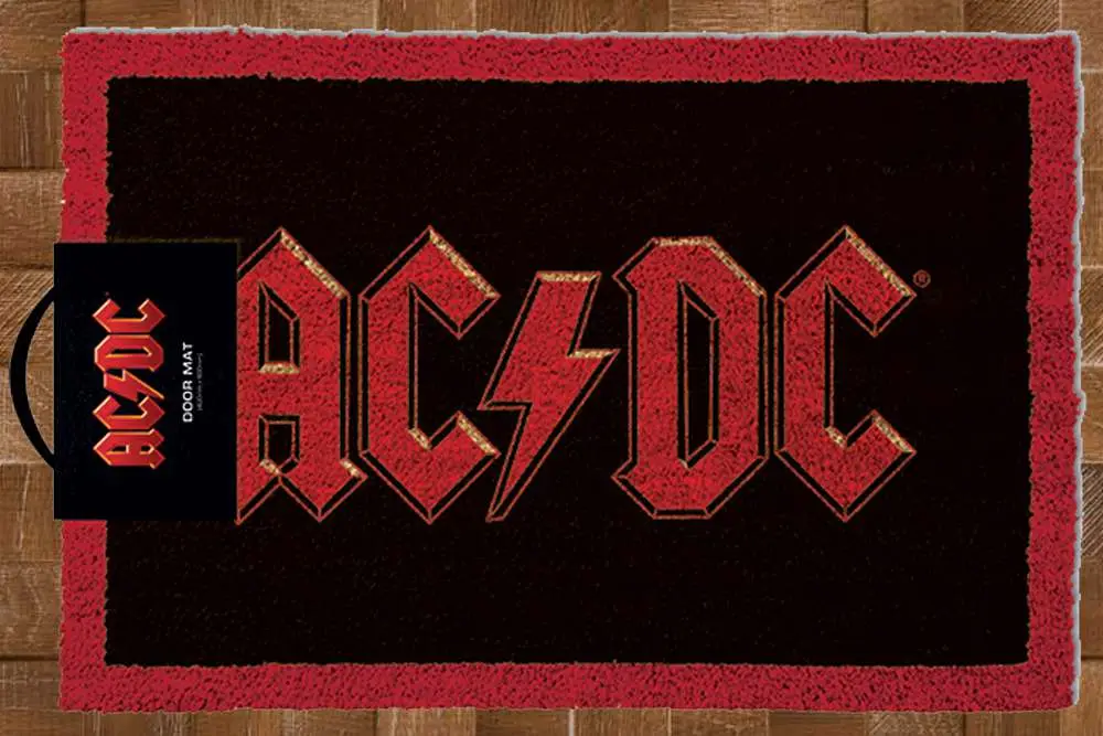 ac dc logo doormat