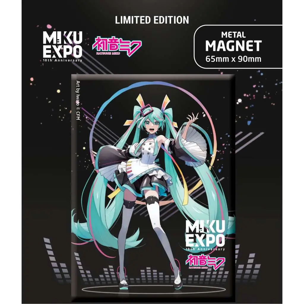 hatsune miku miku expo 10th ann art by iwato ver ltd fridge magnet