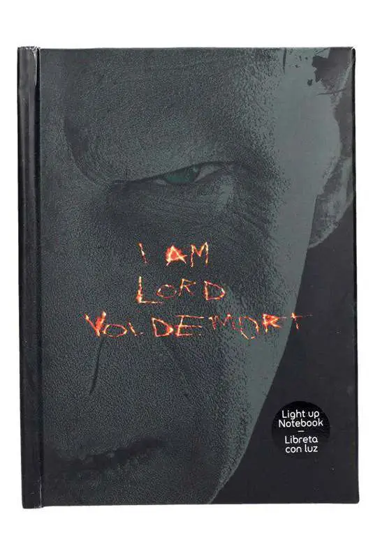 hp lord voldemort notebook w/light
