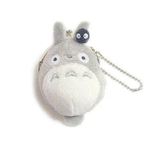totoro mini coin purse grey