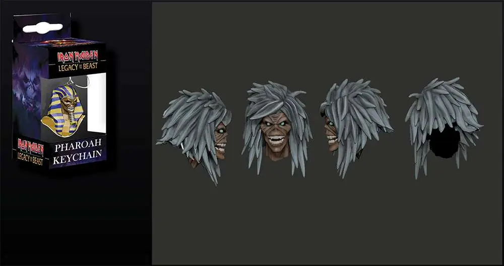 iron maiden holy smokes eddie pvc kchain