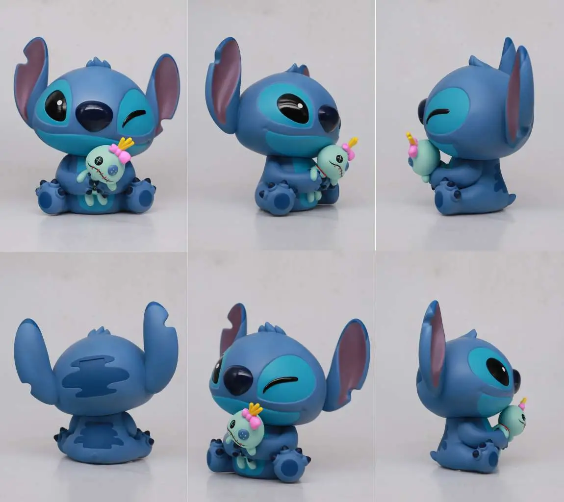 stitch 18cm figural bank in box