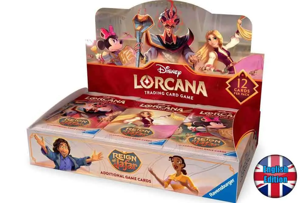 lorcana - reign of jafar- boosters display (24 boosters) - english
