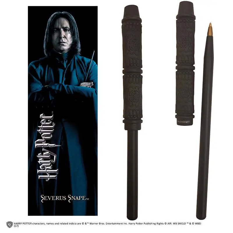 hp severus snape wand pen and bookmark