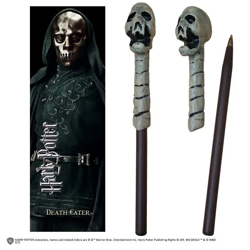 hp death eater wand pen and bookmark