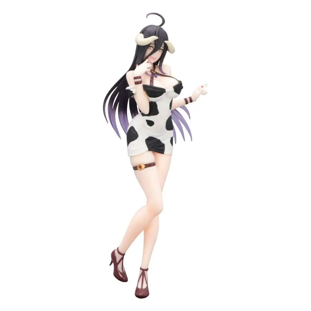overlord trio-try-it albedo dress cow pattern figure