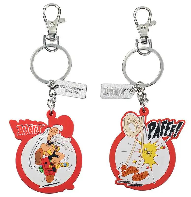 asterix pafff reversible rubb keychain