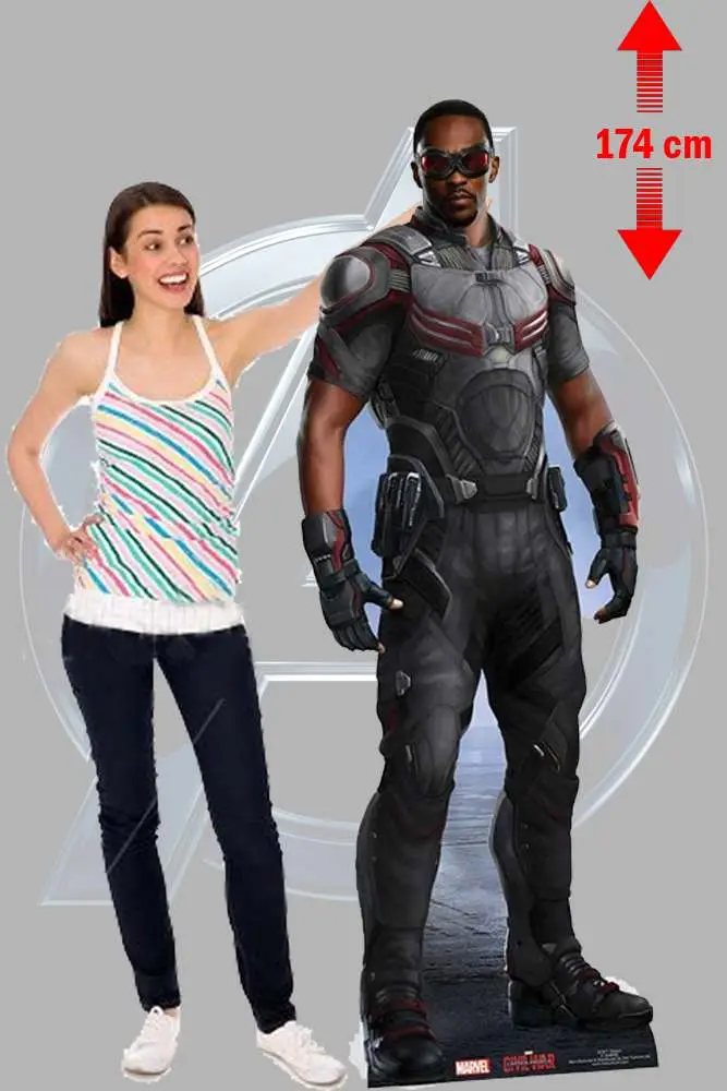 the avengers falcon movie cutout