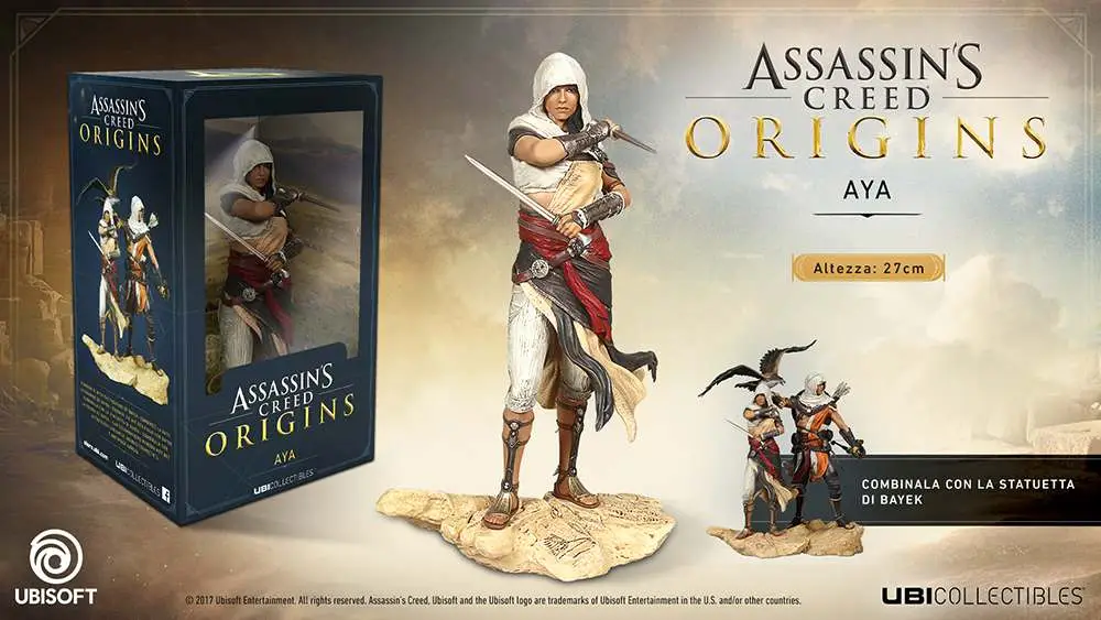assassin's creed origins aya statue