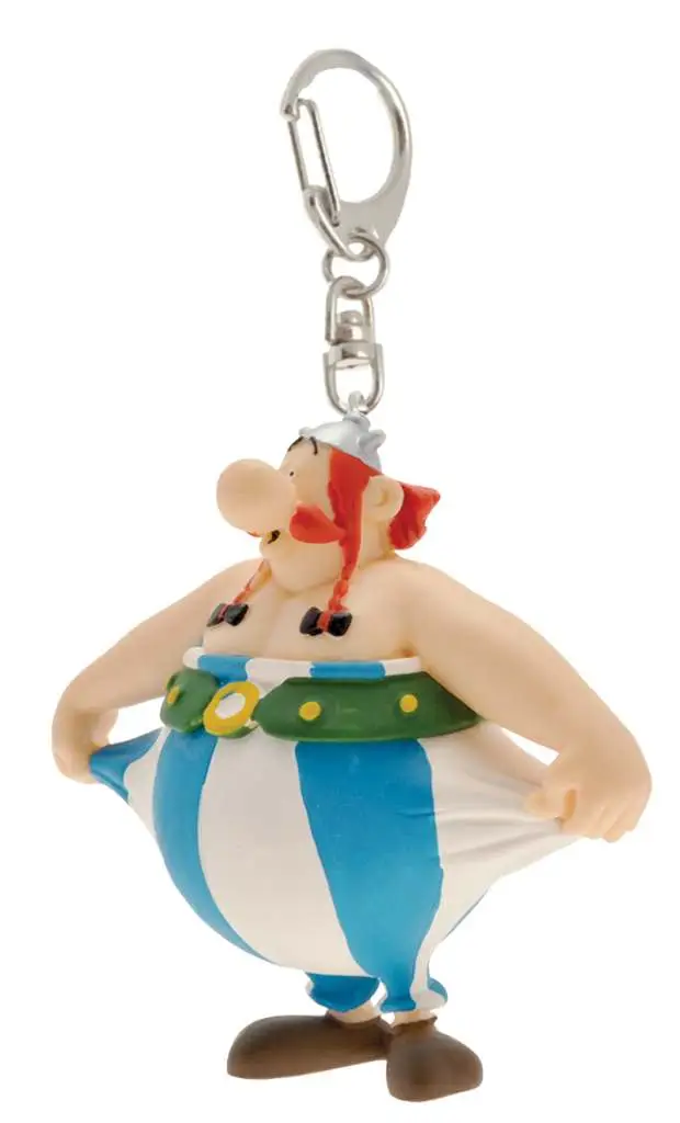 asterix obelix stretching pants keychain