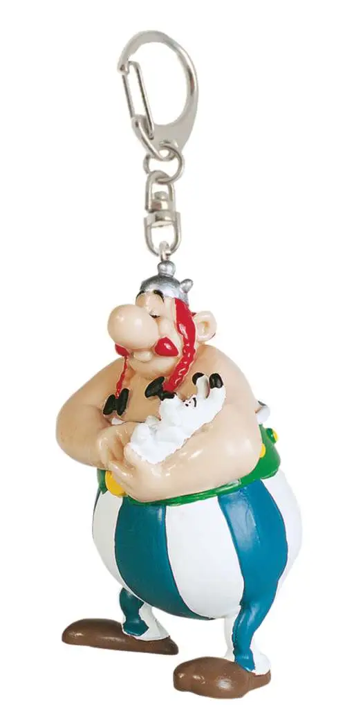 asterix obelix with idefix keychain