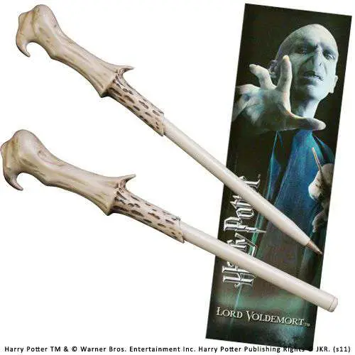 hp voldemort wand pen and bookmark