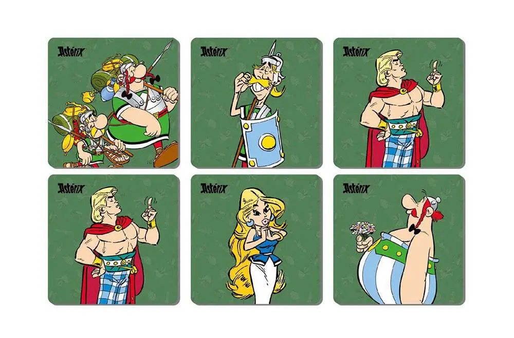 asterix legionary 6 coasters set