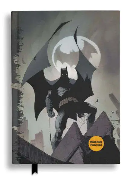 batman batsignal notebook w/light