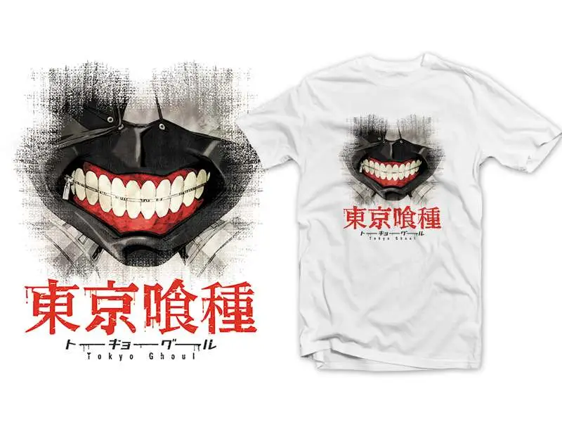 t/s tokyo ghoul gantai white man - xxl