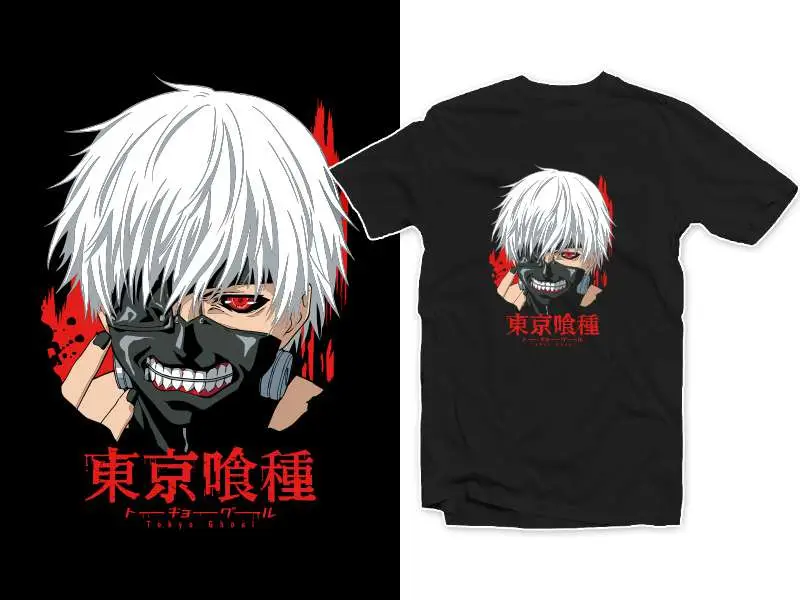 t/s tokyo ghoul kakugan black man - xxl
