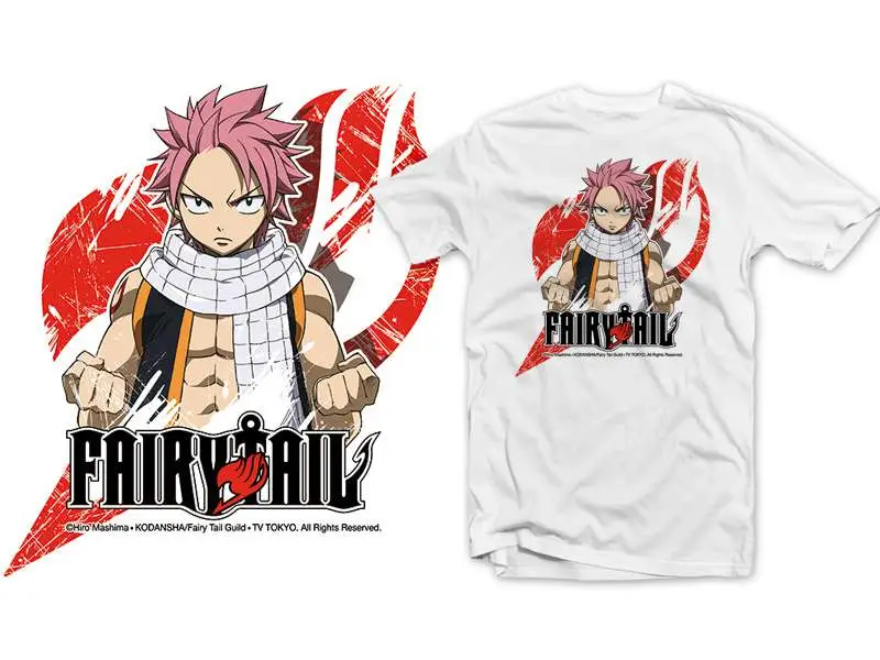 t/s fairy tail dragon son white man - s