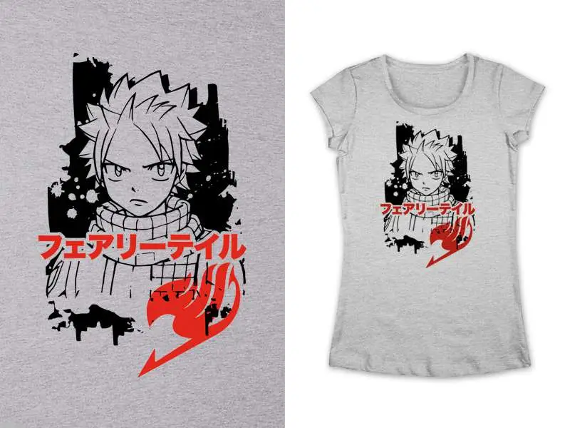 t/s fairy tail natsu dragnir grey woman - m