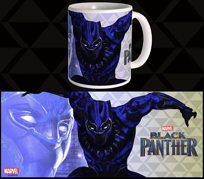 black panther war suit mug