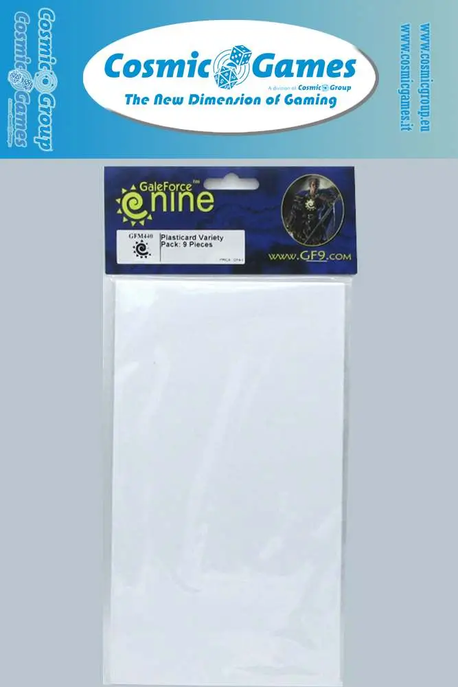 plasticard variety pack 9 pieces