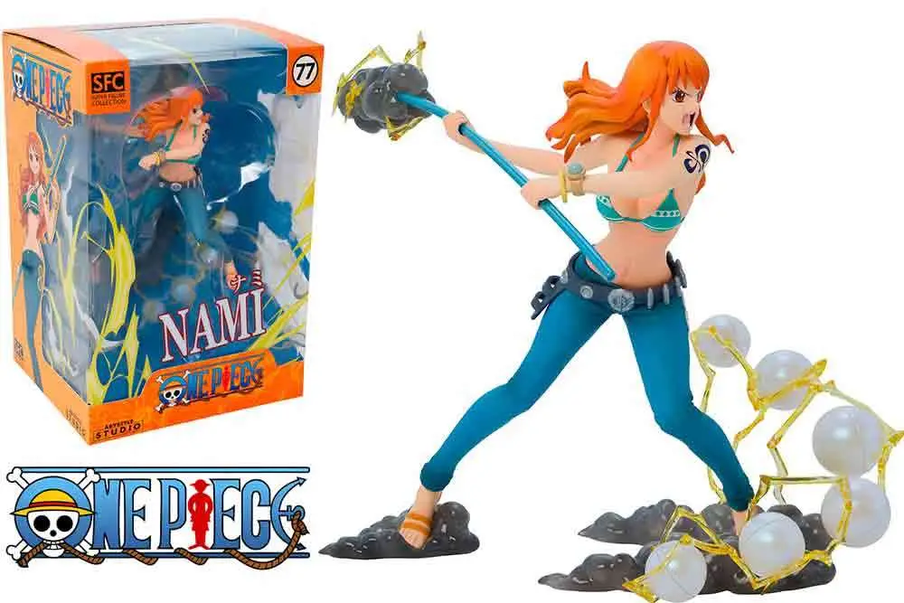 one piece nami battle mode super figure collection 1/10 pvc statue