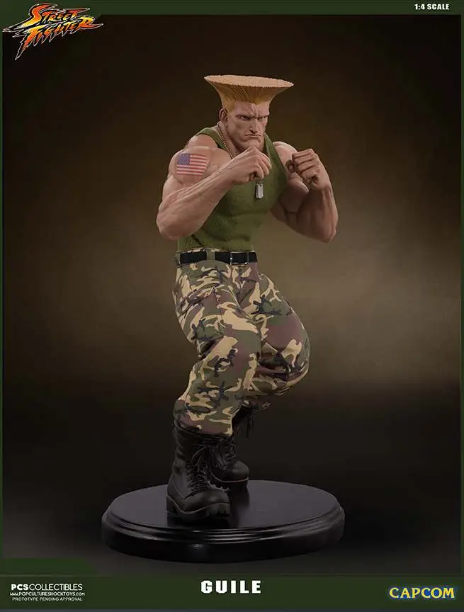 street fighter guile 1/4 mixed media st