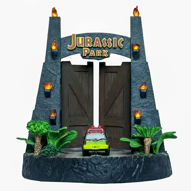 jurassic park gate environment sculpture