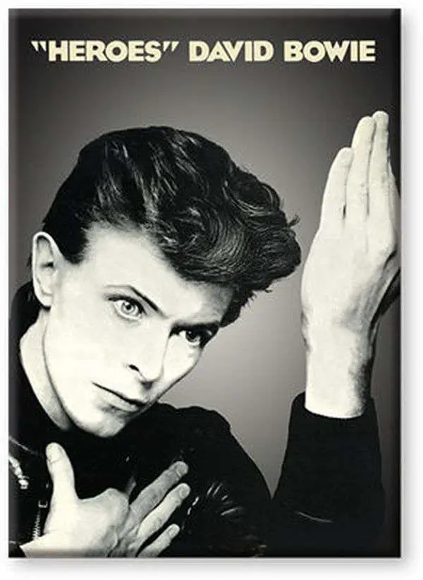 bowie heroes flat magnet