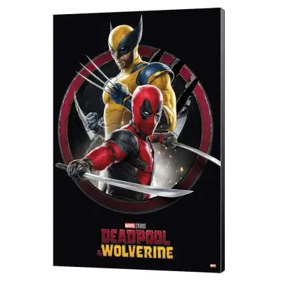 Marvel Deadpool & Wolverine Action Wood Panel