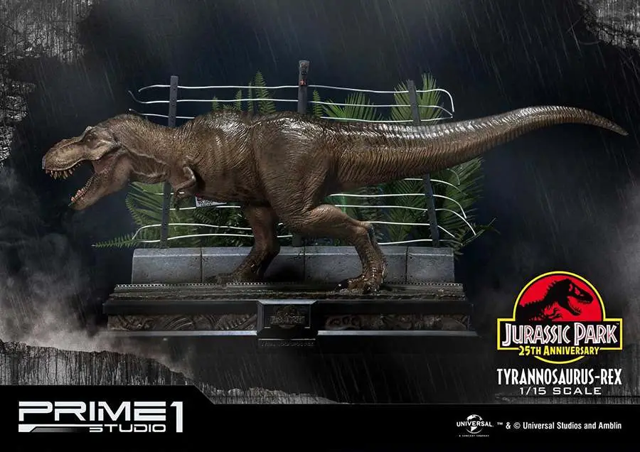jurassic park t-rex 1/15 statue