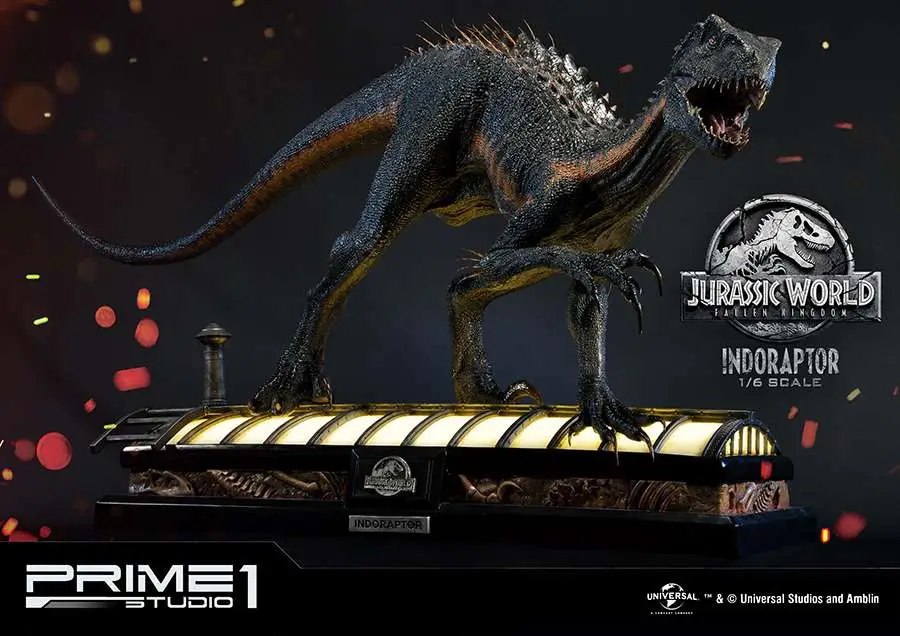 jurassic world indoraptor statue